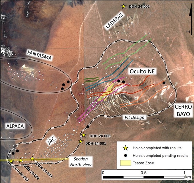 Figure 1 – Plan View of Latest Drill Holes