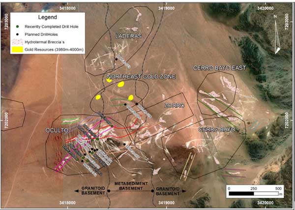 Fig 1. Drill Holes completed in 2019/20