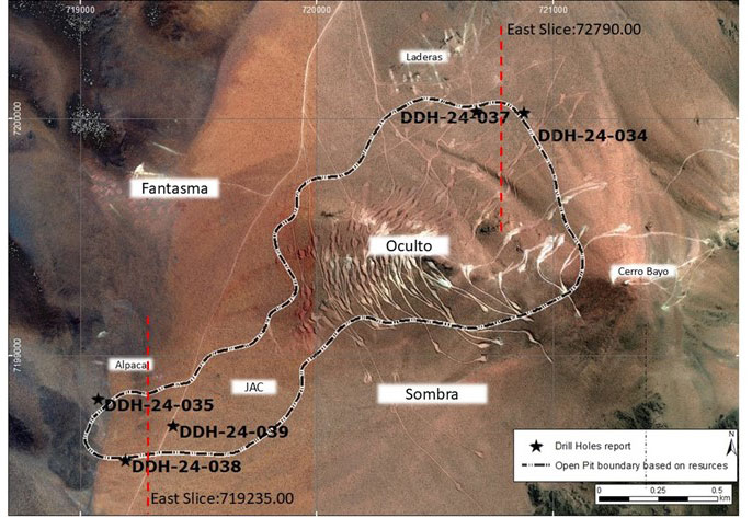 Figure 1 - Plan View of Latest Drill Holes