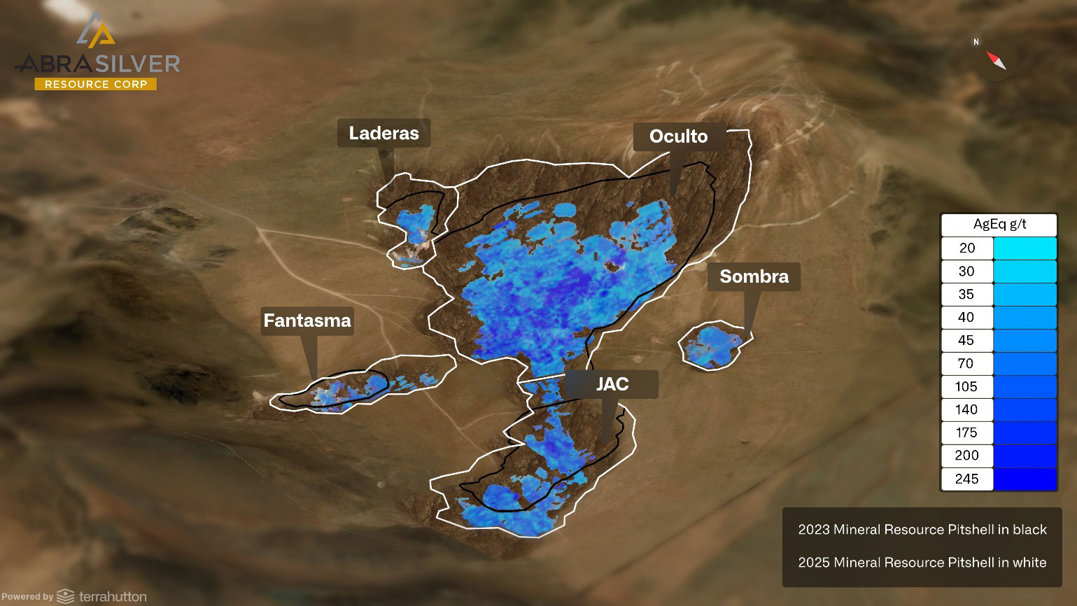 Plan View of Mineral Resource Estimate